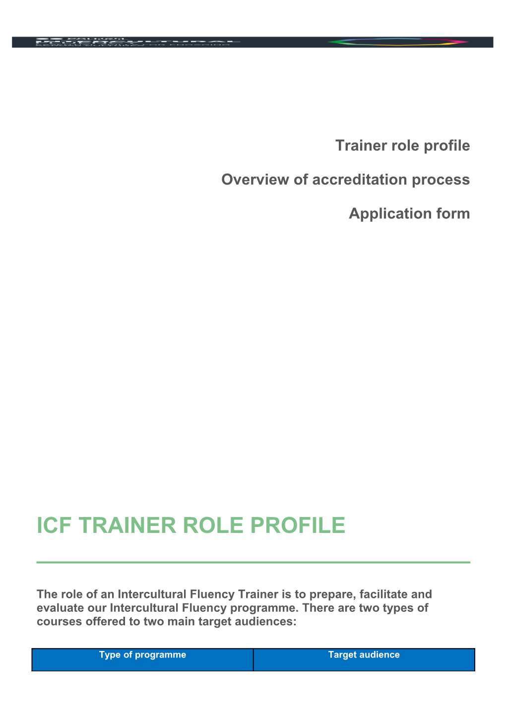 Trainer Role Profile