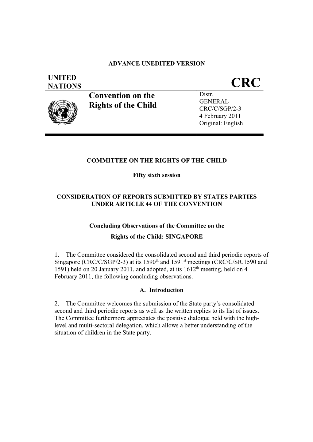 Committee on the Rights of the Child s19