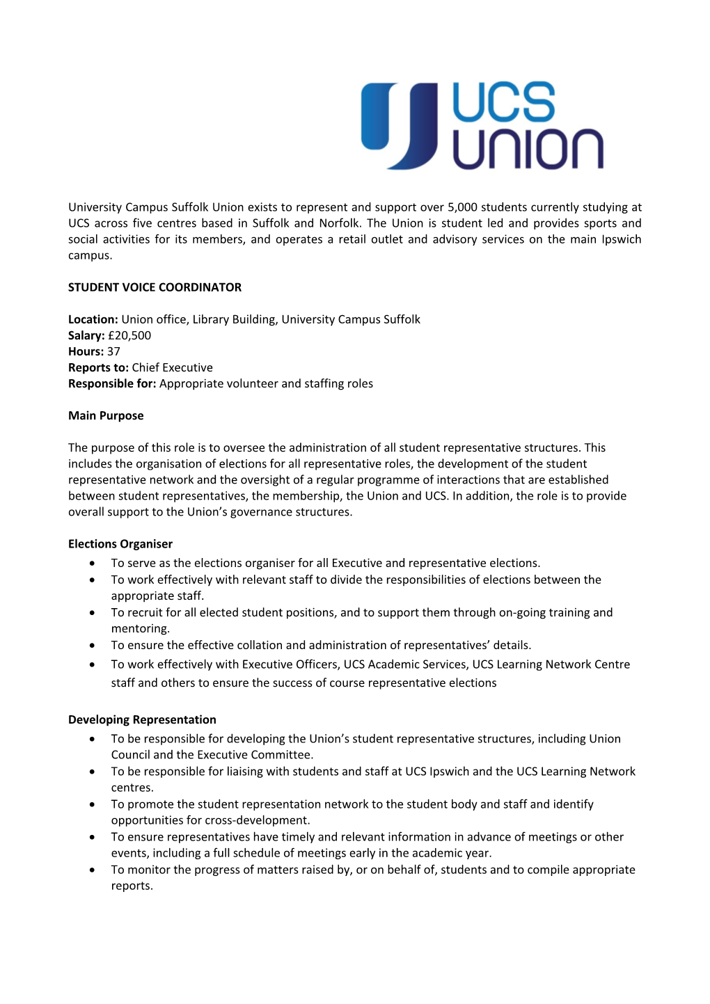 Student Voice Coordinator