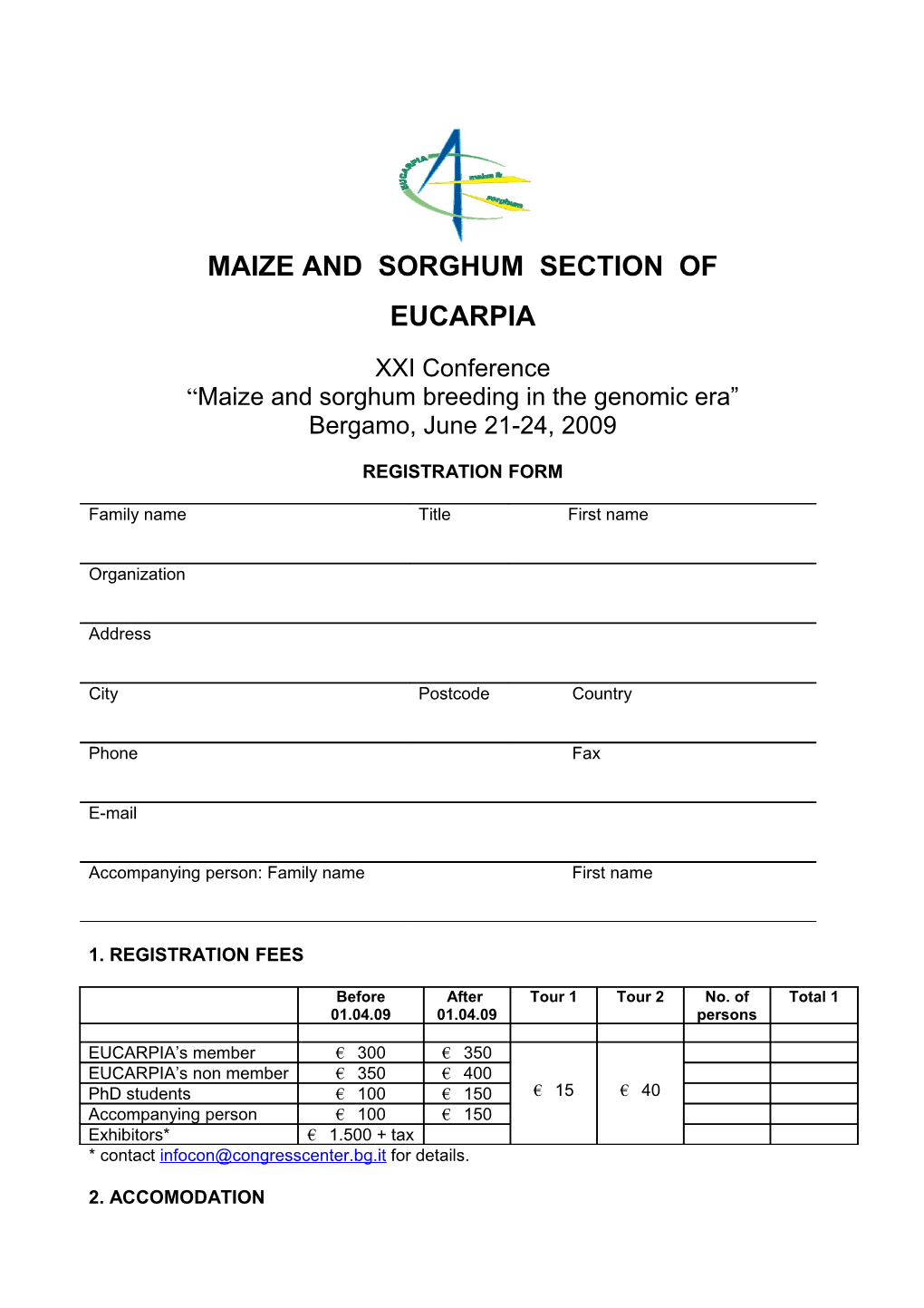 Maize and Sorghum Section Of