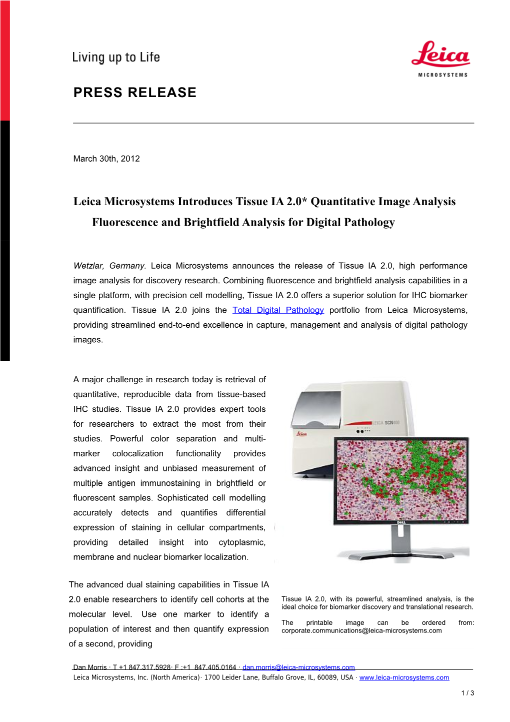 Leica Microsystems Press Release s8