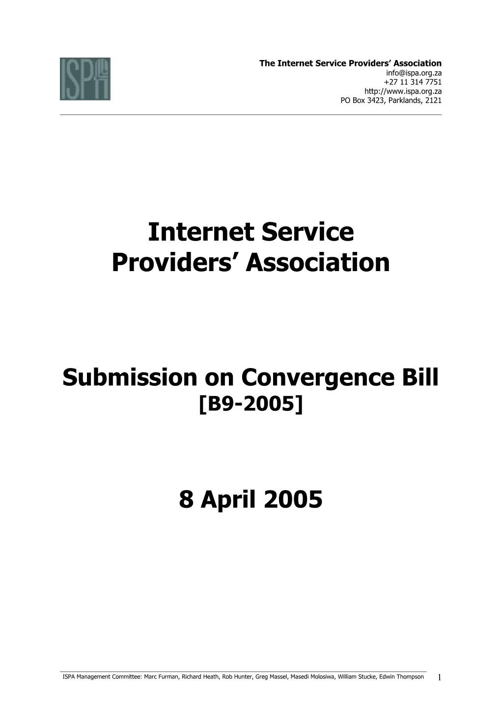 Internet Service Providers Association