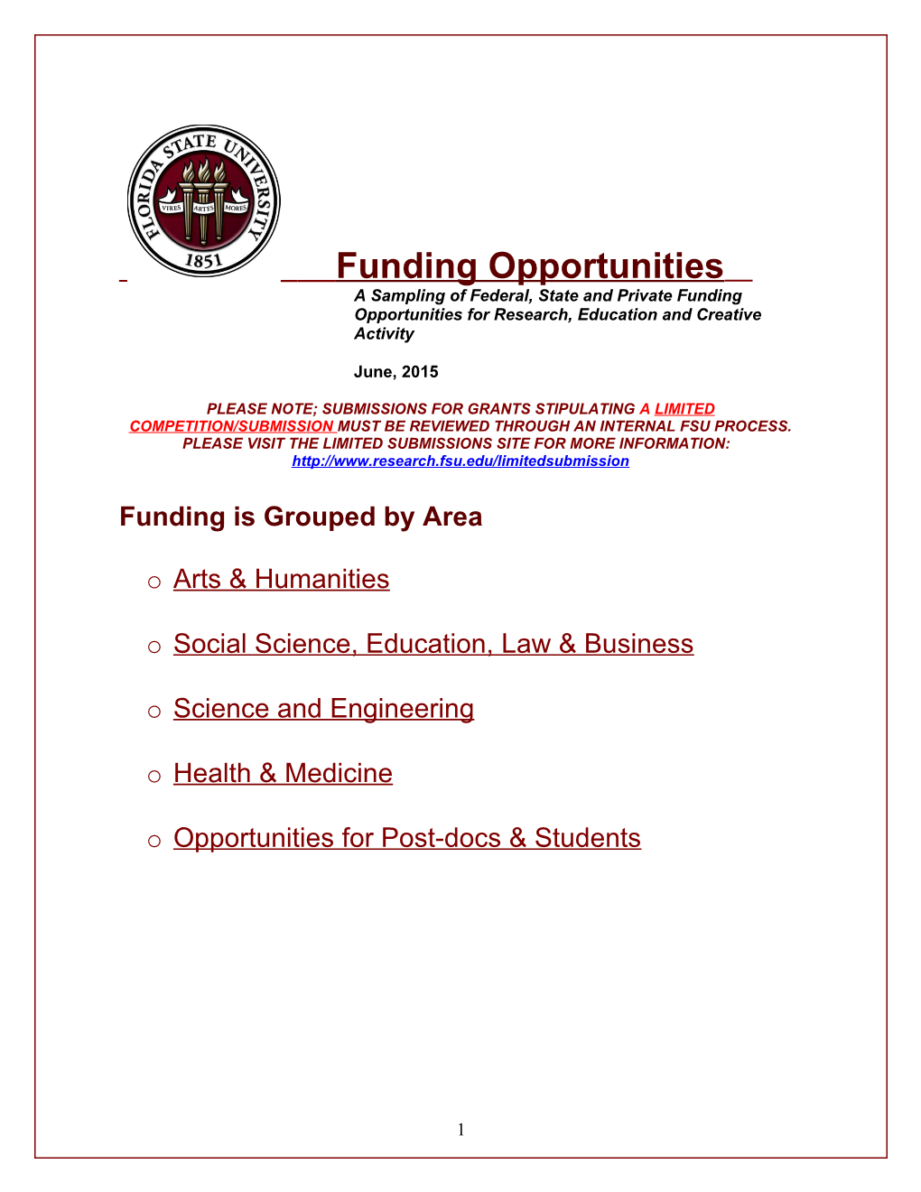 Funding Opportunities