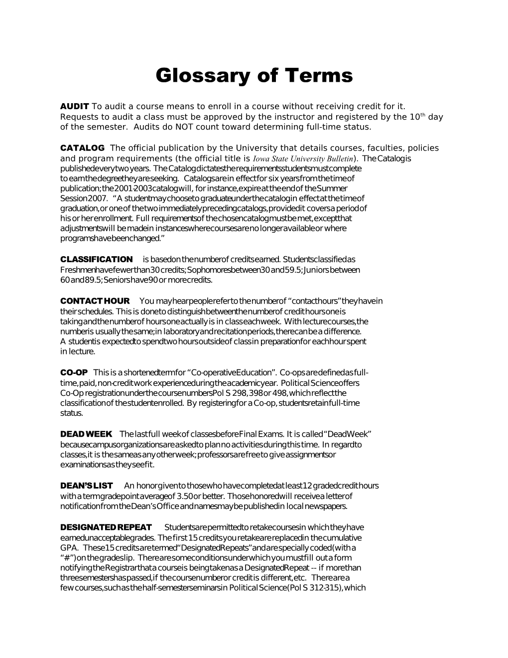 Glossary of Terms s5