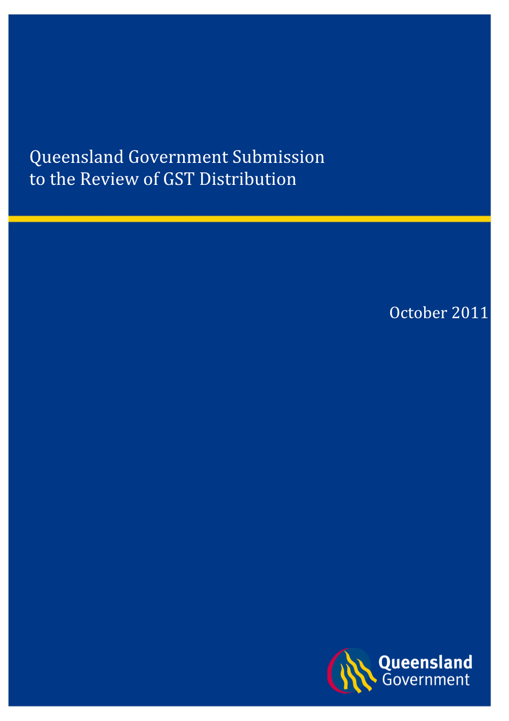 Queensland Would Welcome Improvements to the GST Distribution Process That