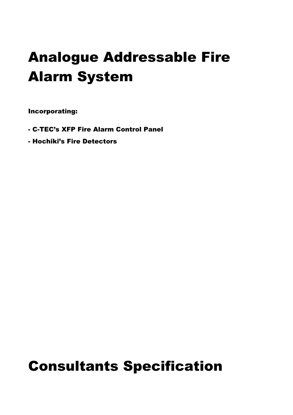 Analogue Addressable Fire Alarm System s1