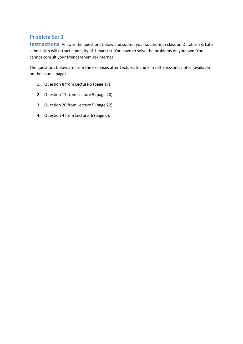 1. Question 8 from Lecture 5 (Page 17)