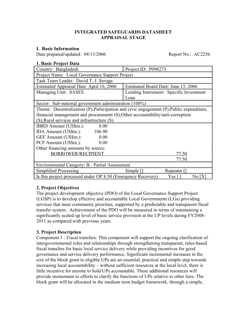 Integrated Safeguards Datasheet s8