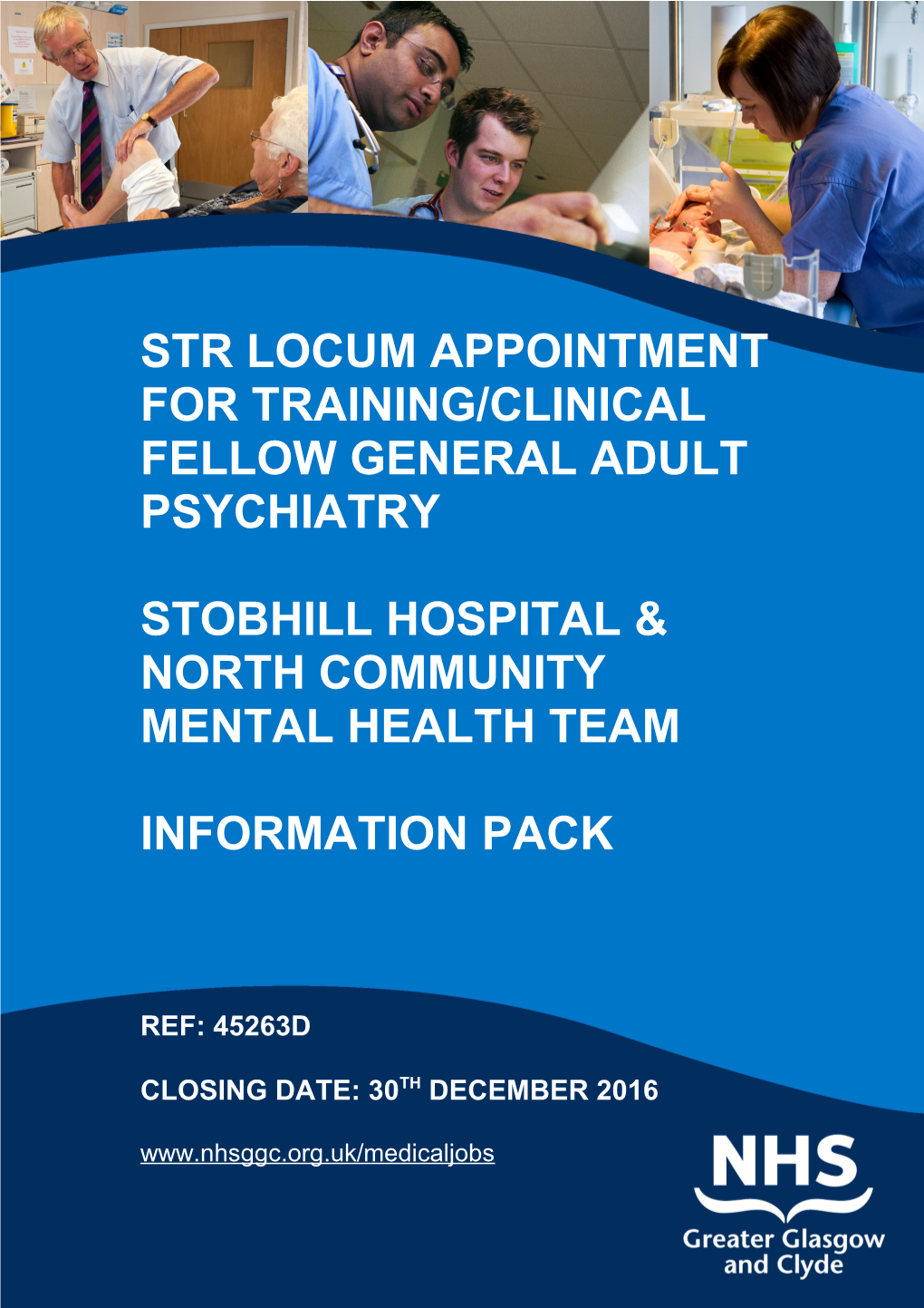 Str Locum Appointment for Training/Clinical Fellow General Adult Psychiatry s1