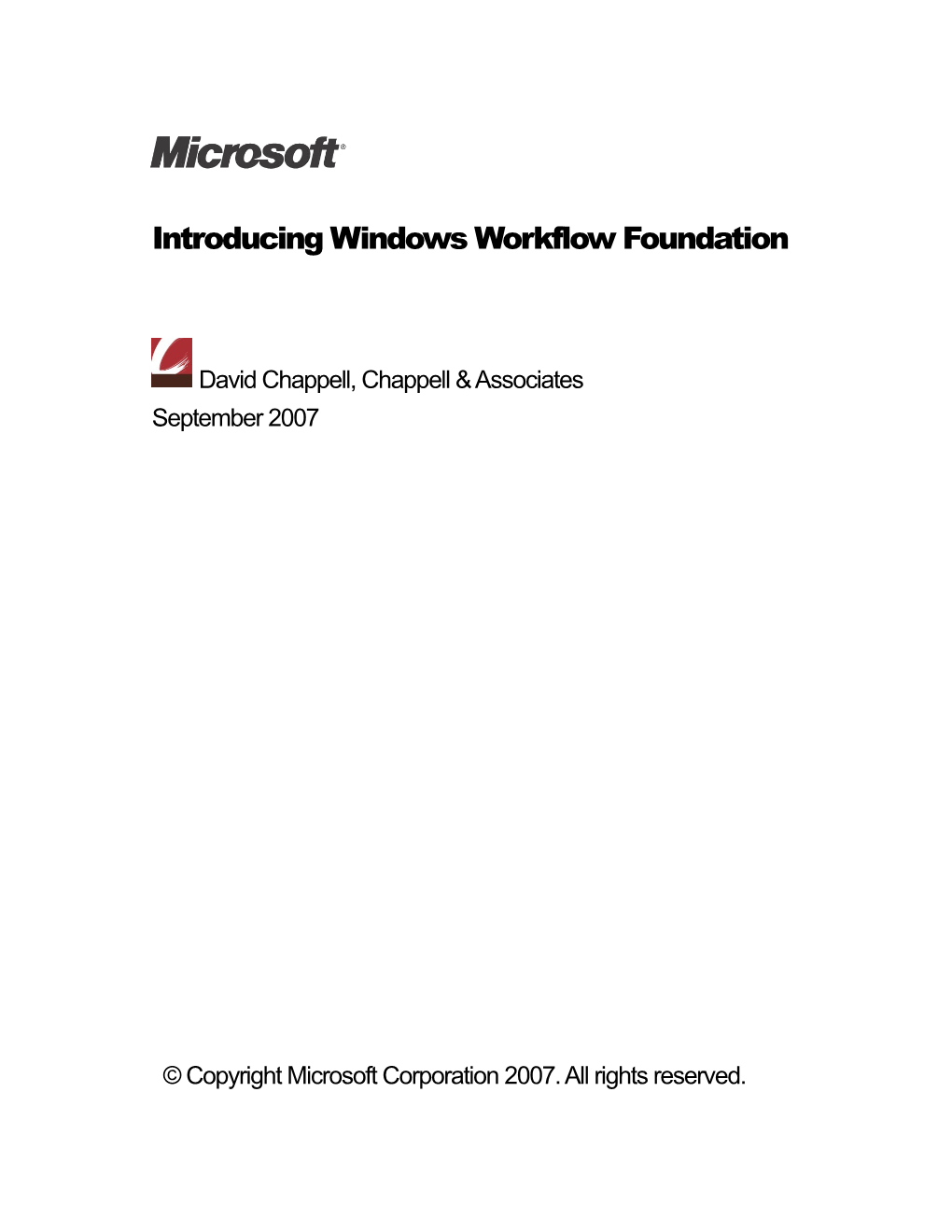Introducing Windows Workflow Foundation s1