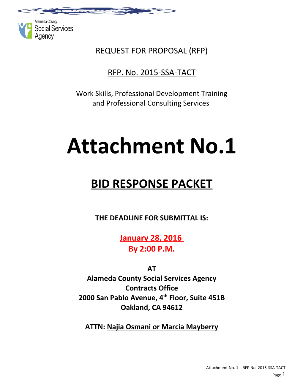 Request for Proposal (Rfp) s19