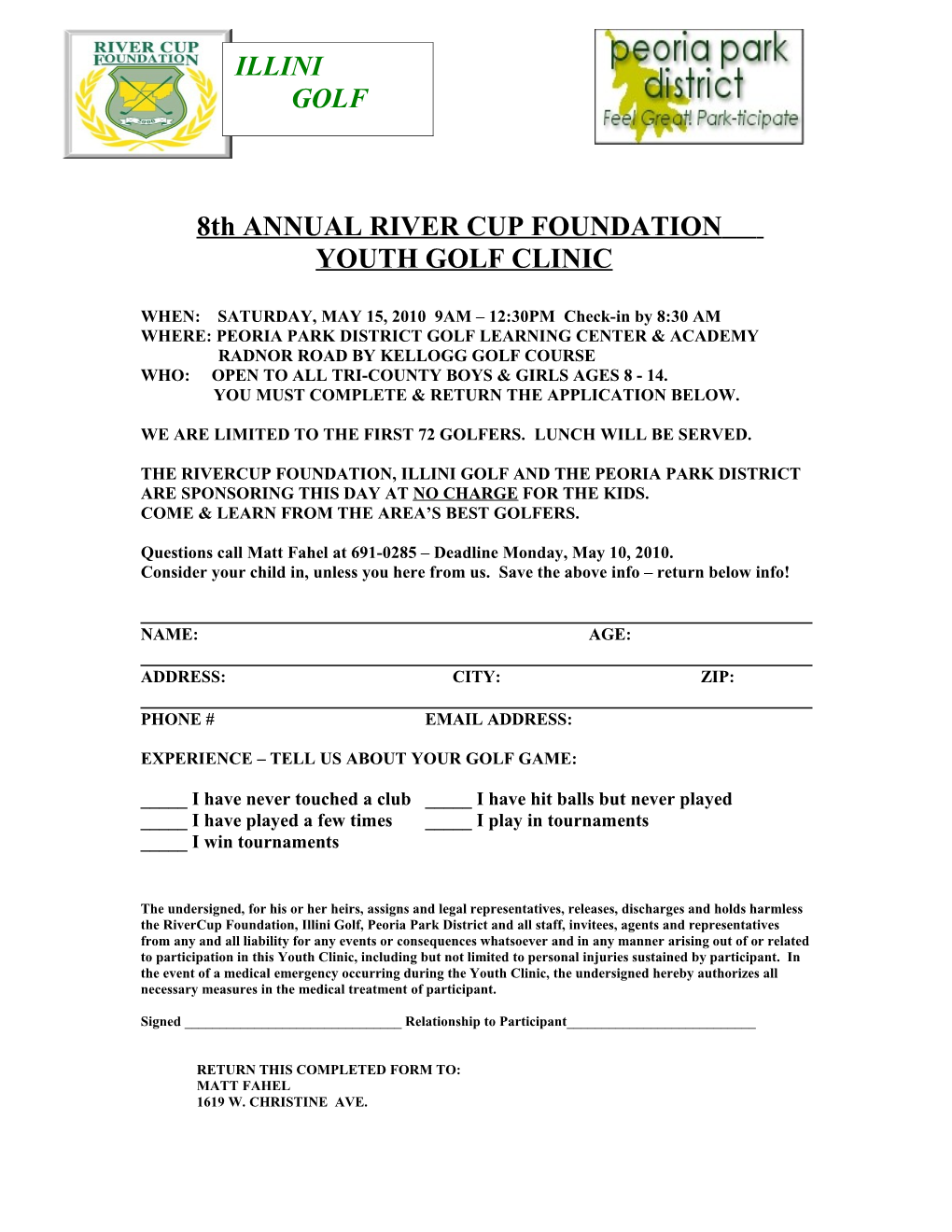 1St Annual River Cup Foundation
