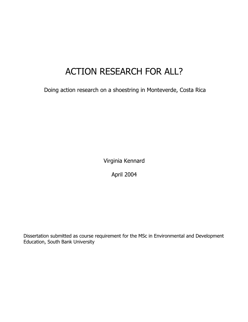 Action Research for All