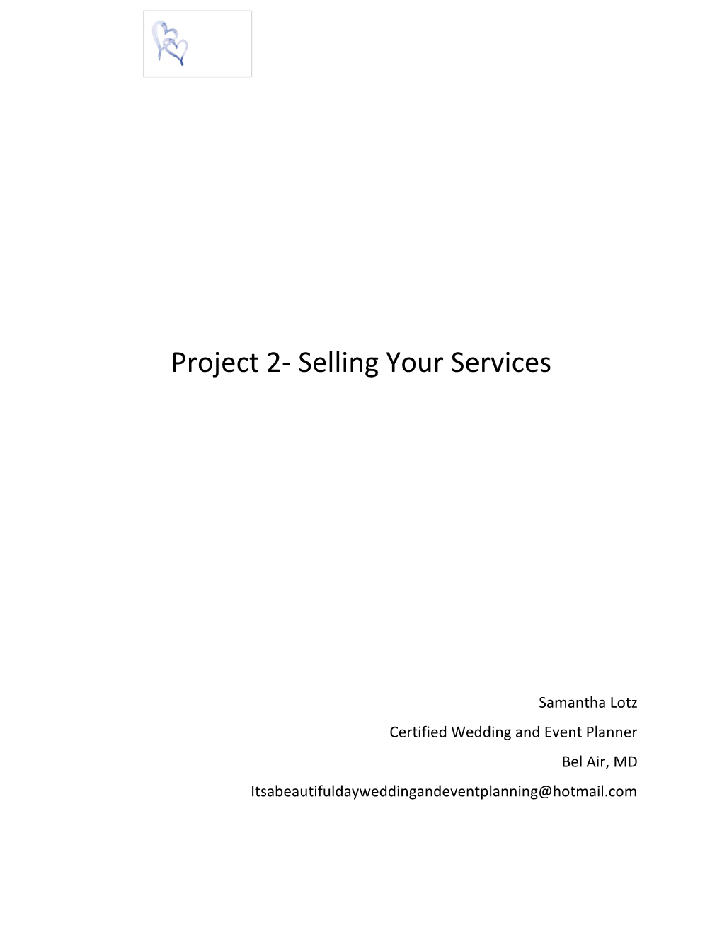 Project 2- Selling Your Services s1