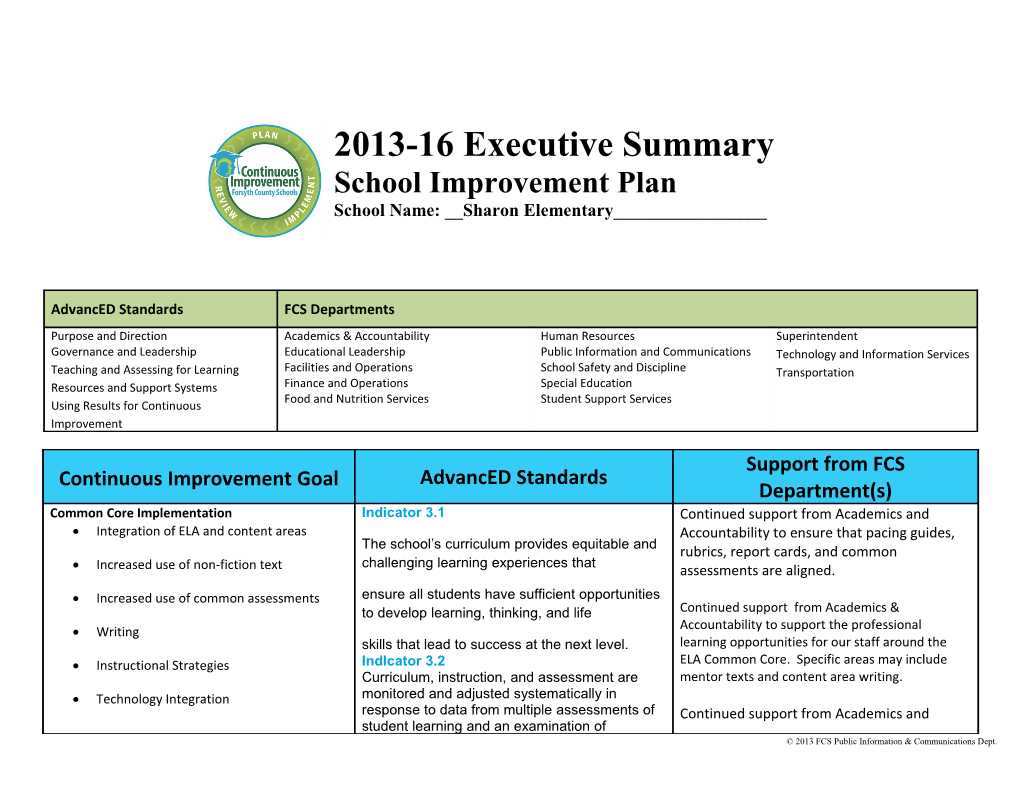 2013 FCS Public Information & Communications Dept s1