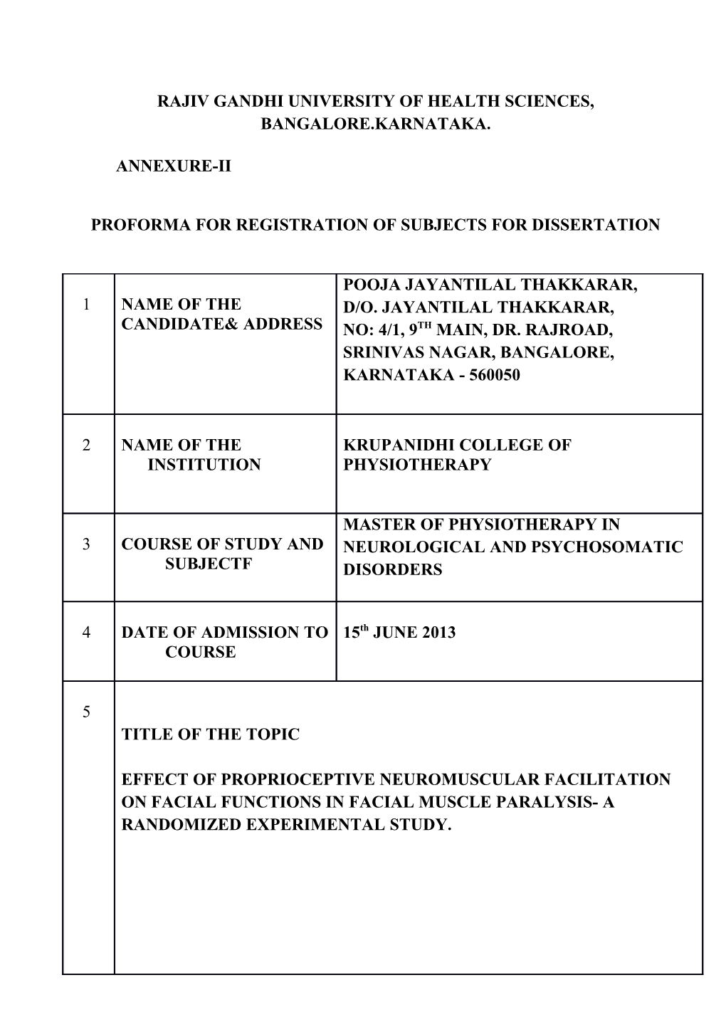 Rajiv Gandhi University of Health Sciences s63