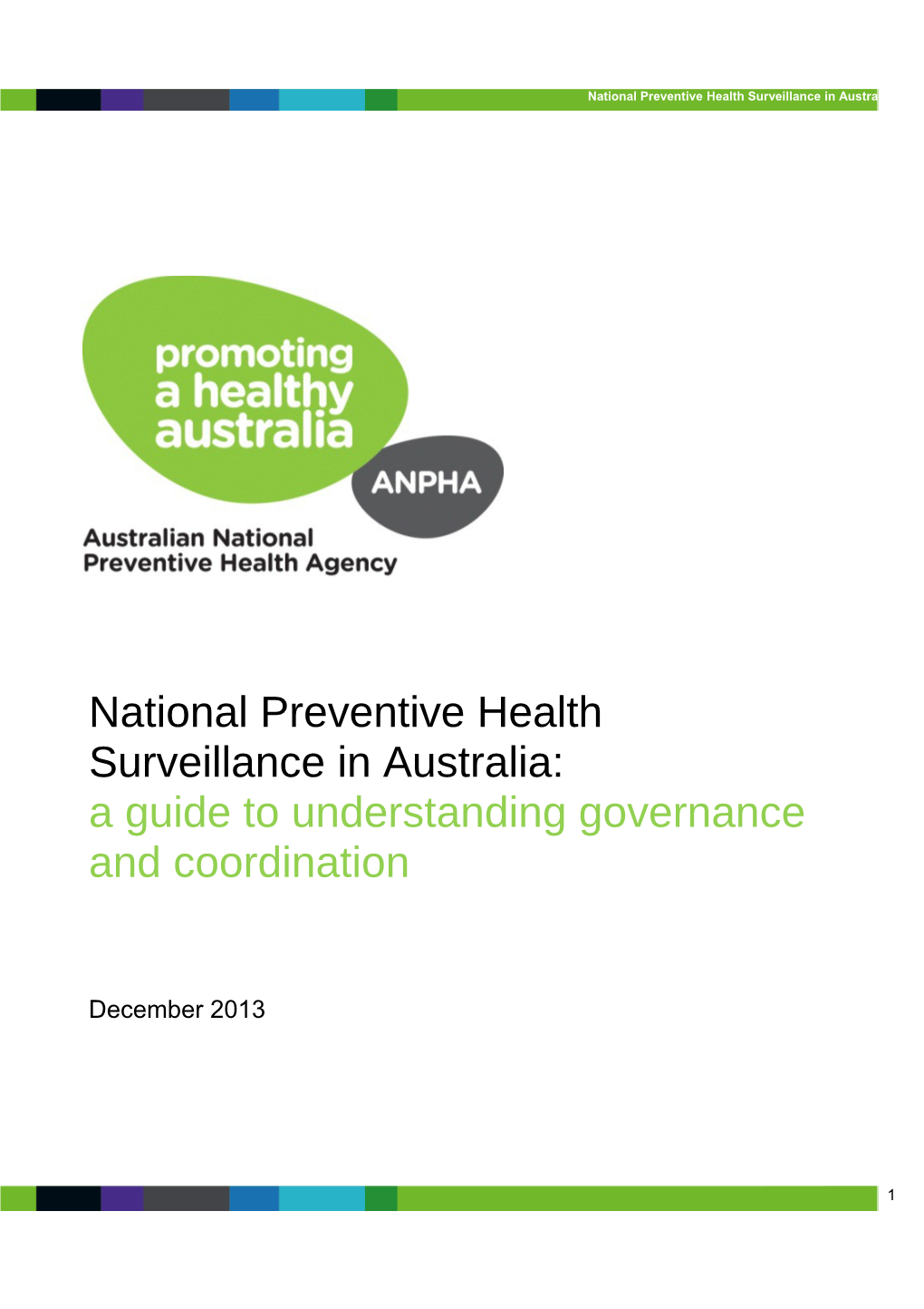 National Preventive Health Surveillance in Australia