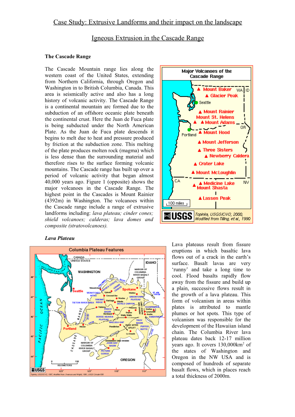 Case Study: Extrusive Landforms And Their Impact On The Landscape