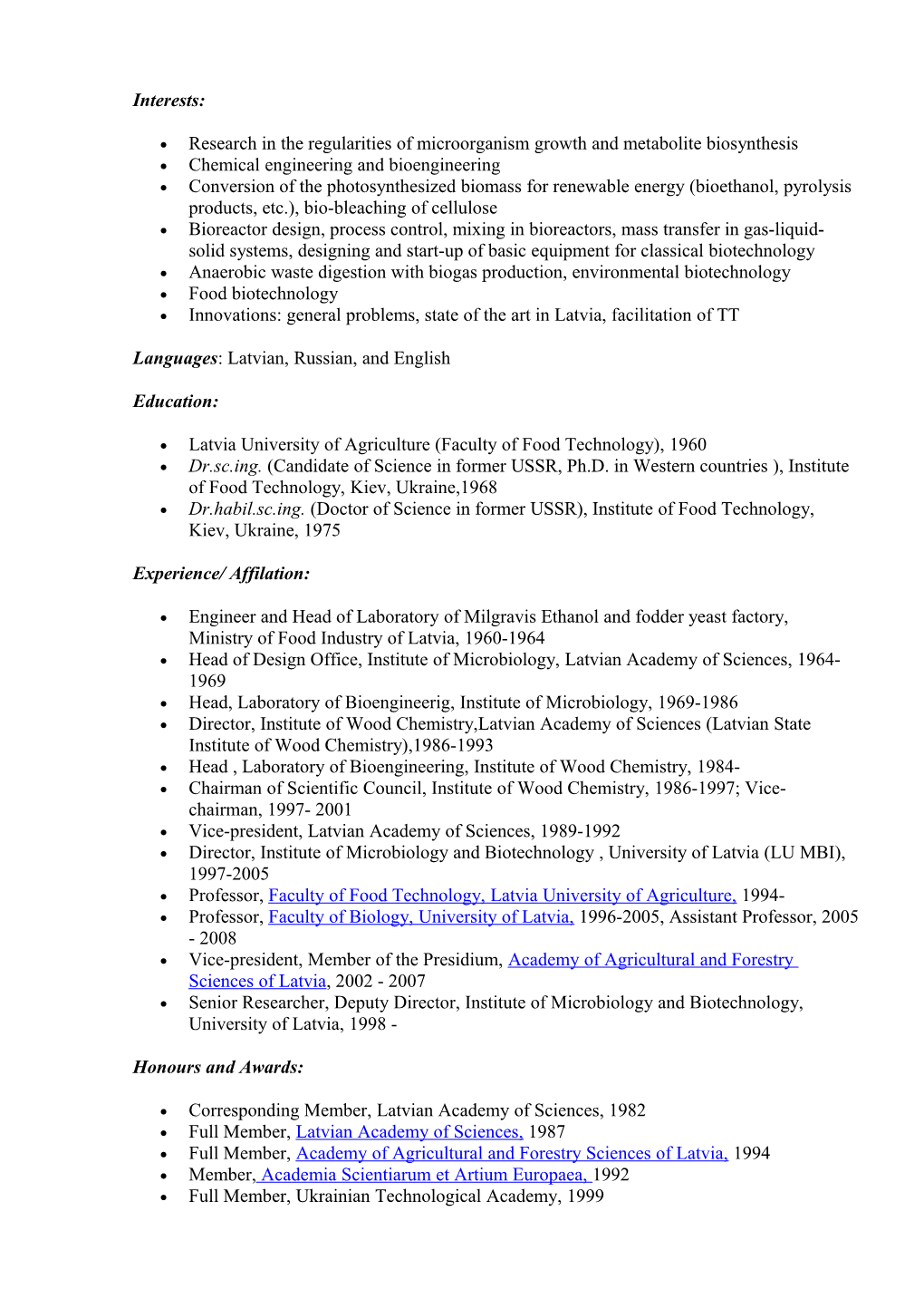 Research in the Regularities of Microorganism Growth and Metabolite Biosynthesis