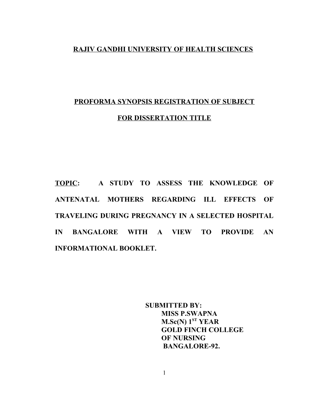 Rajiv Gandhi University of Health Sciences s77