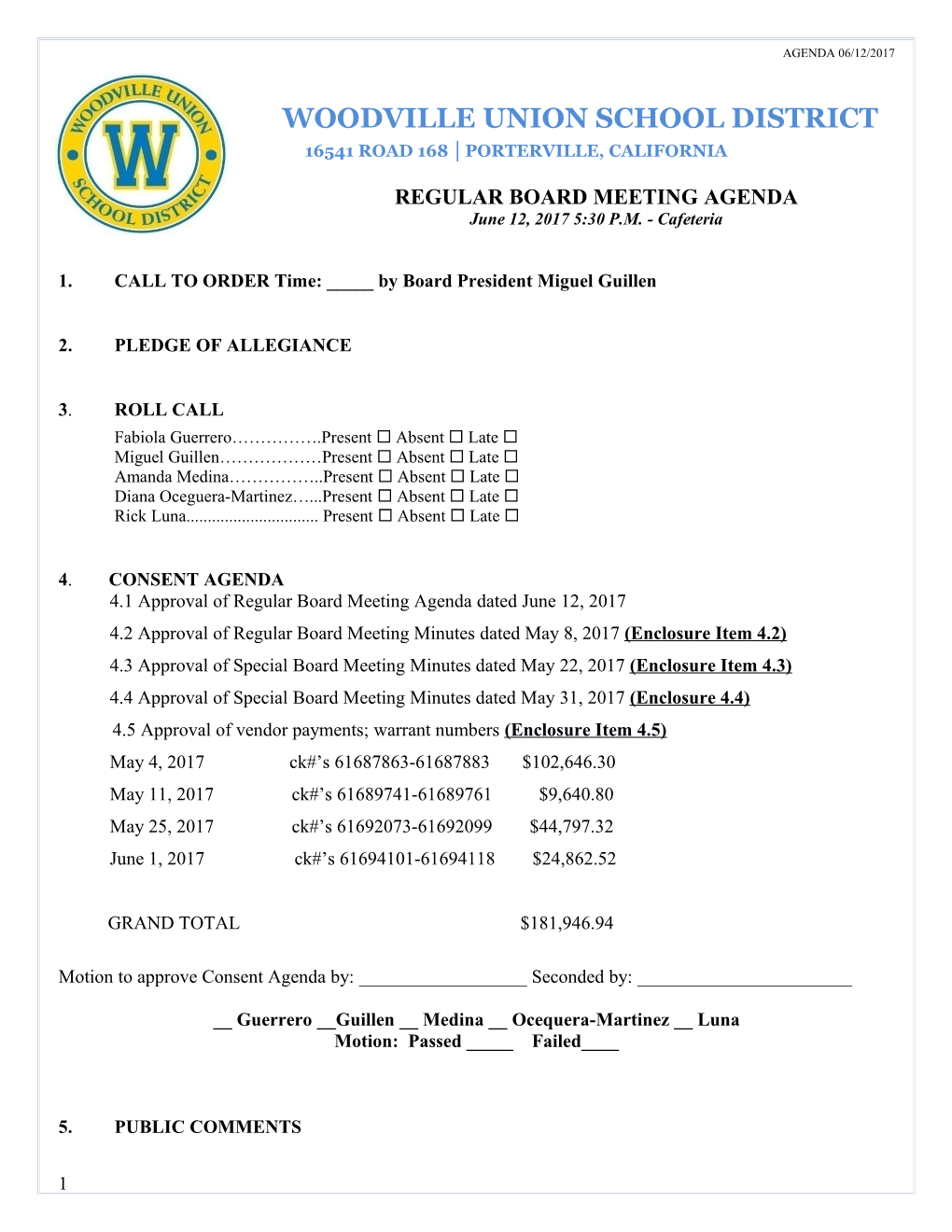 Woodville Union School District s3