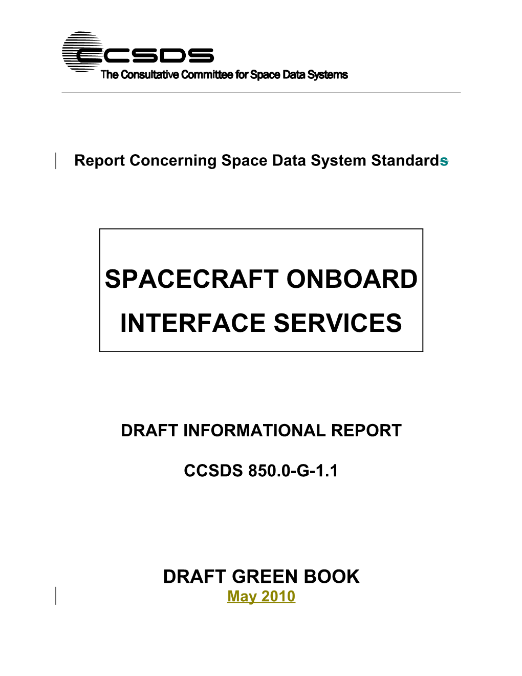 Spacecraft Onboard Interface Services