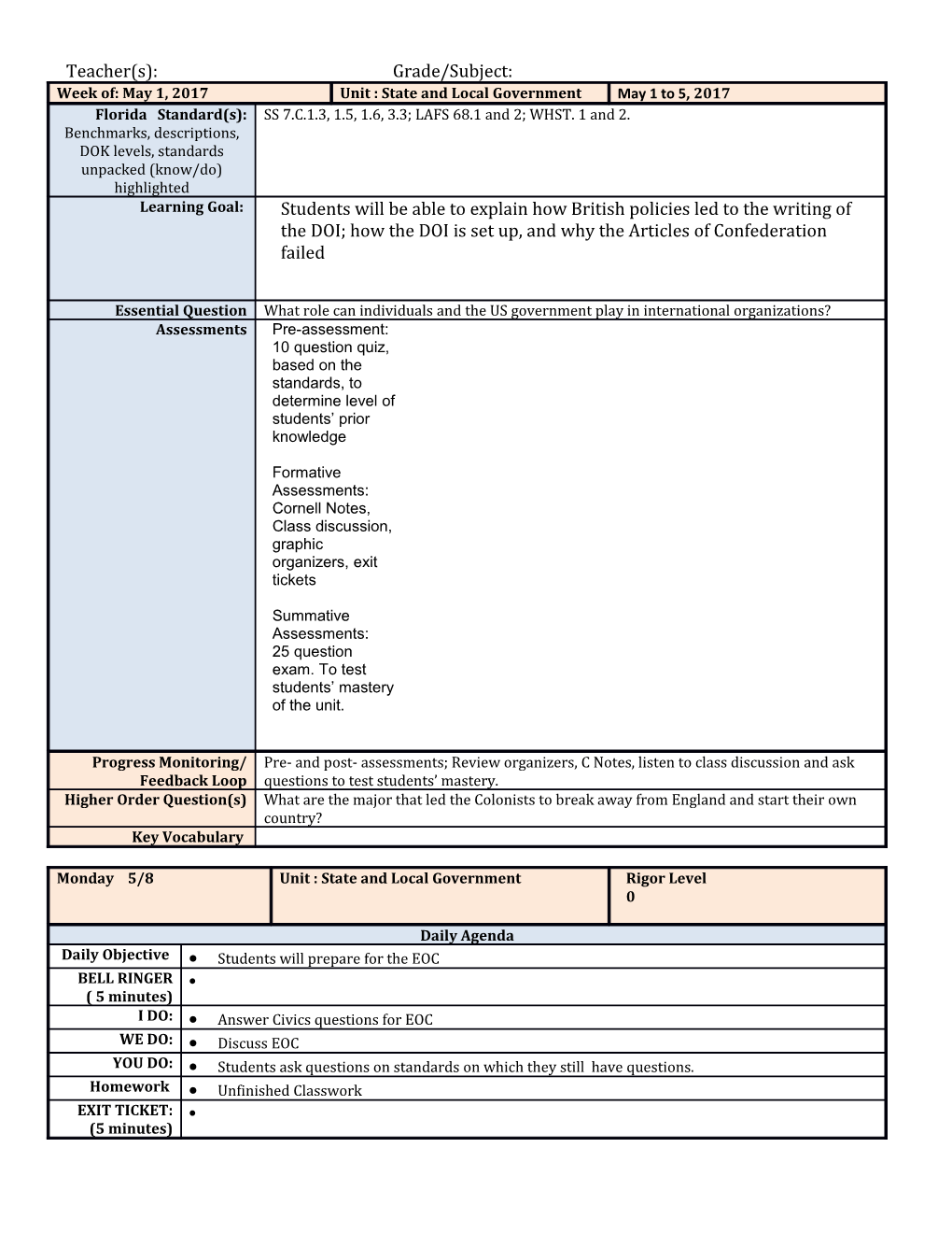 Learning Scales and Accommodations