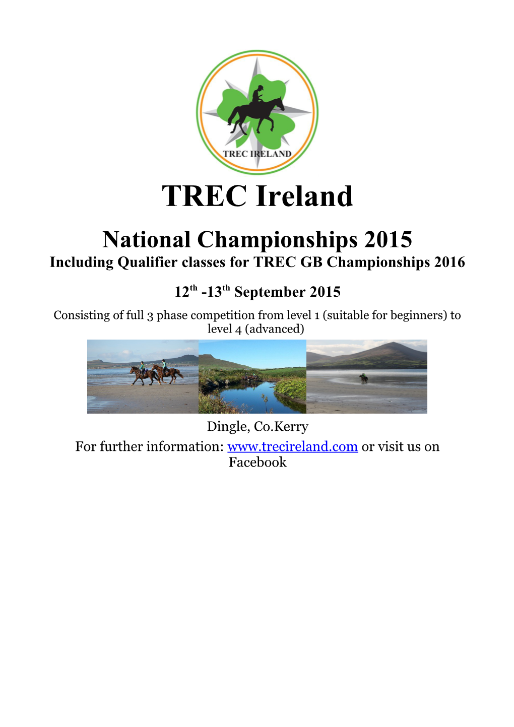 Including Qualifier Classes for TREC GB Championships 2016
