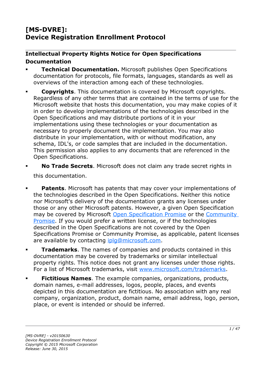 Device Registration Enrollment Protocol