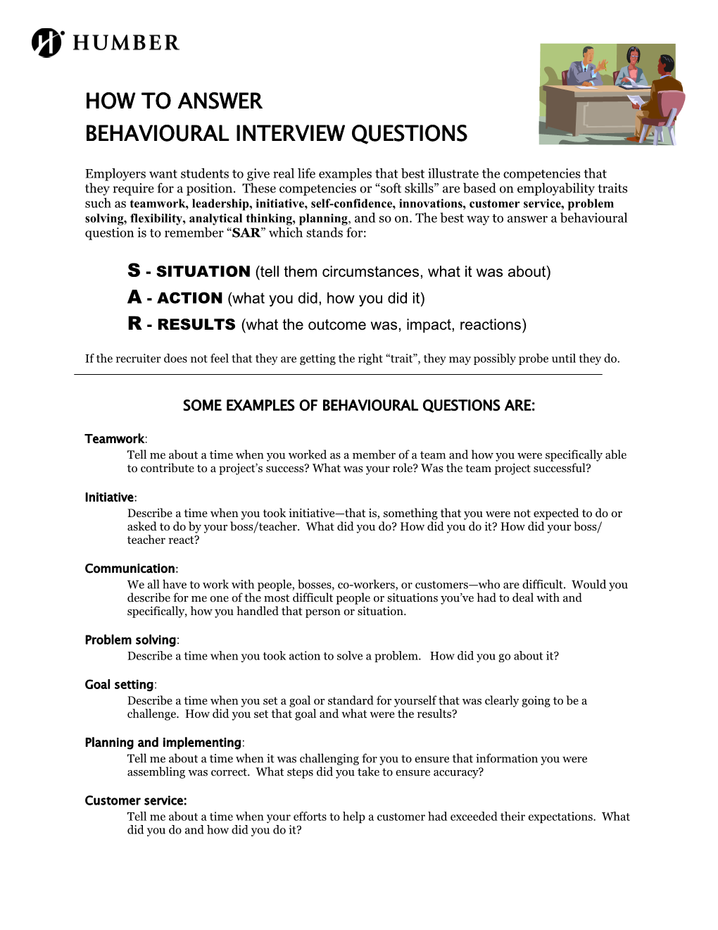 How to Answer Behavioural Interview Questions