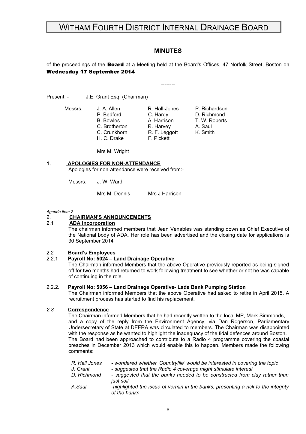 Witham Fourth District Internal Drainage Board