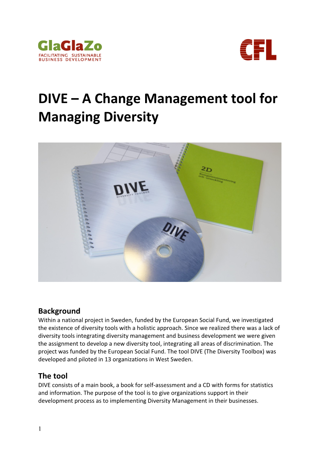 DIVE a Change Management Tool for Managing Diversity