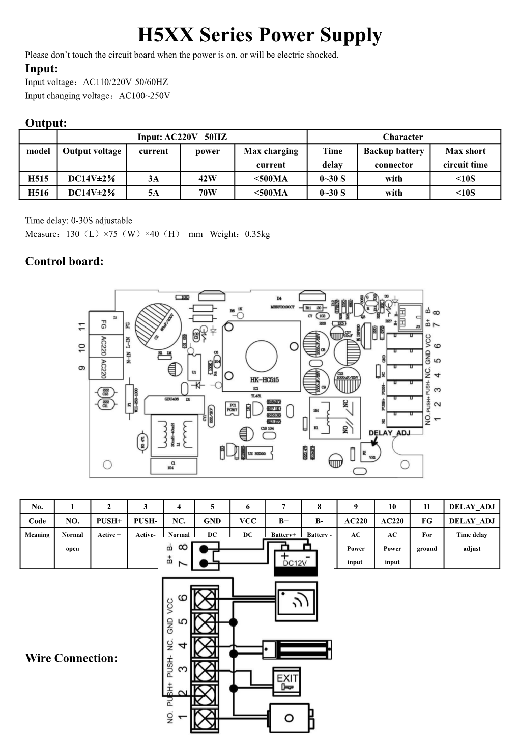 H5XX Series Power Supply