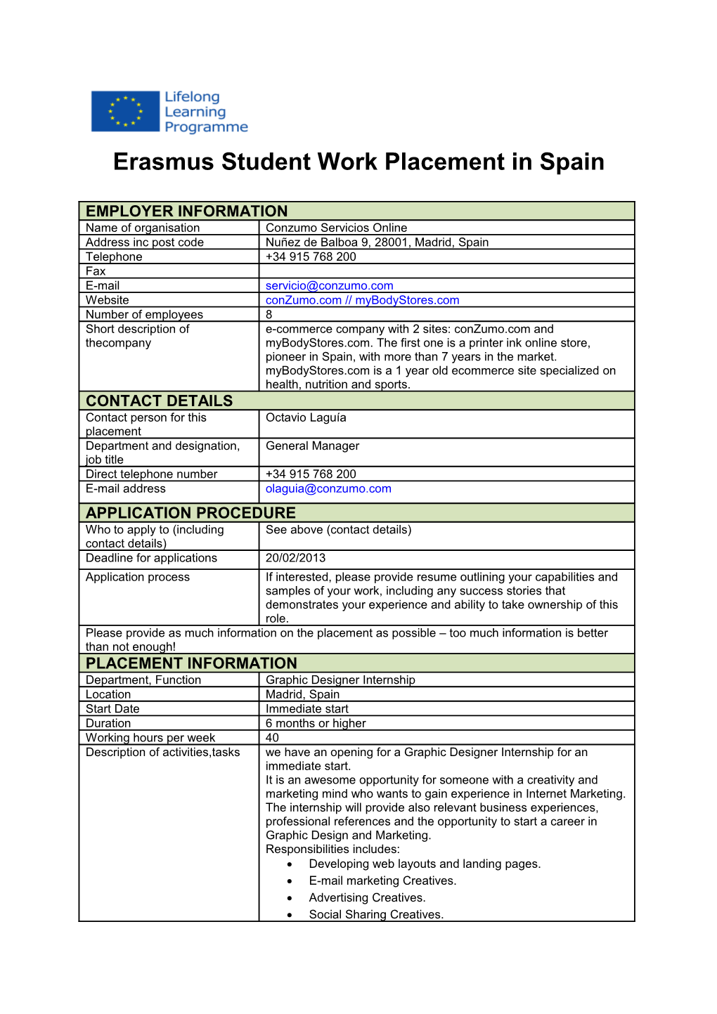 Erasmus Student Work Placement in the UK s8