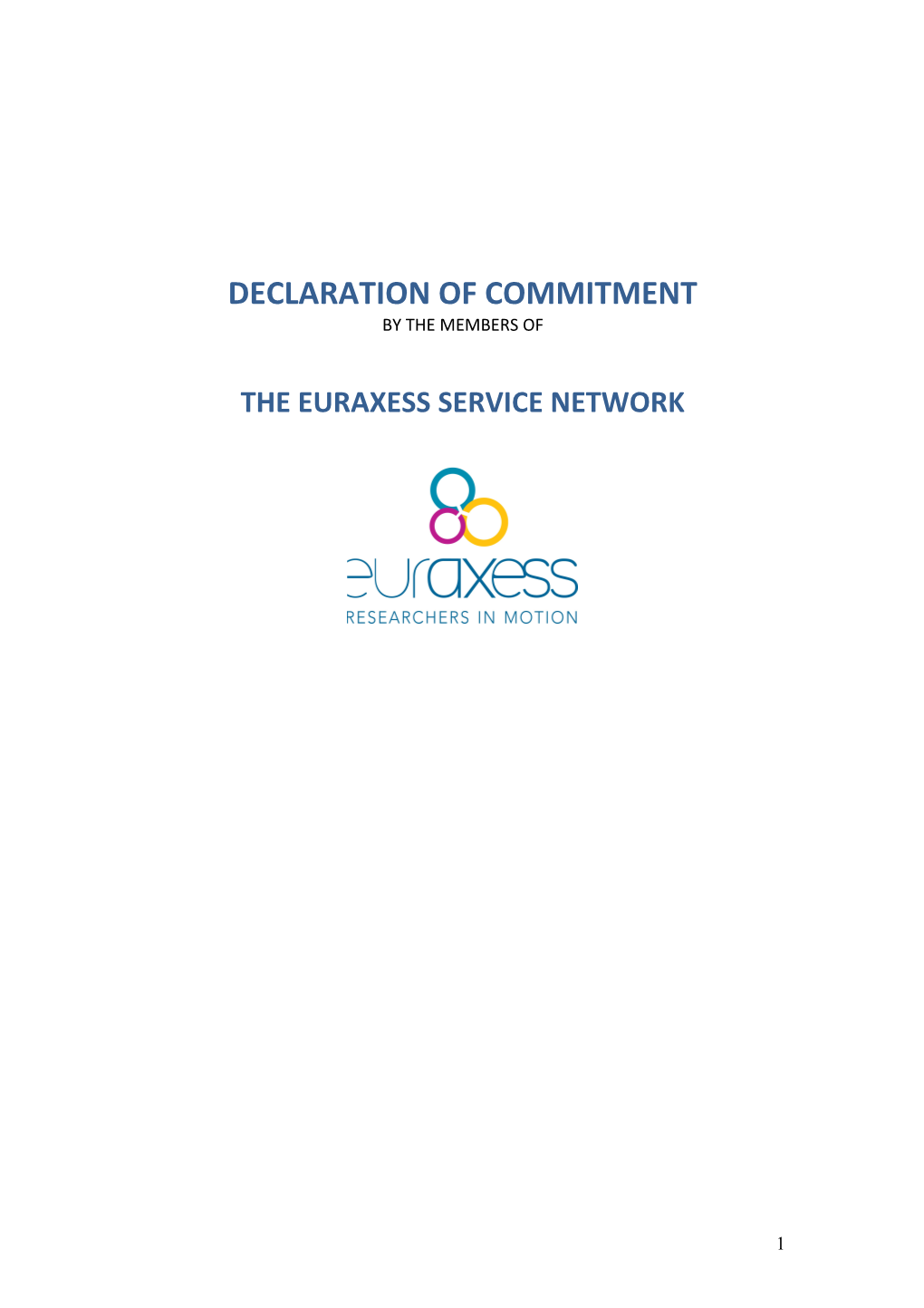 Declaration of Commitment