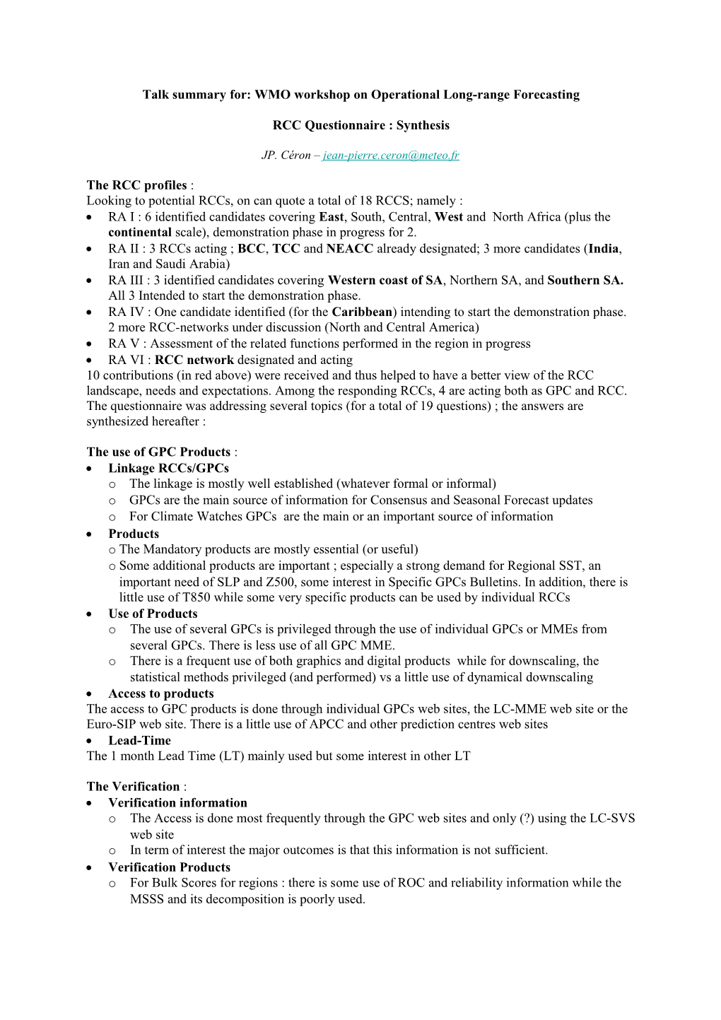 Operationnal Forecasting Suite (System 4)