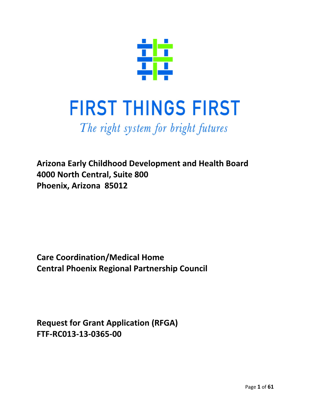 Arizona Early Childhood Development and Health Board s8