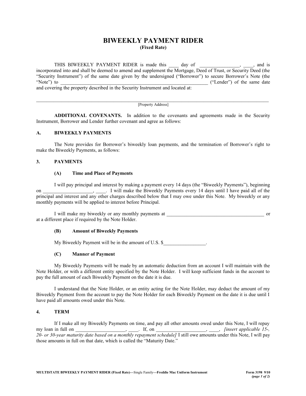 Multistate Riders and Addenda (Form 3177): Word