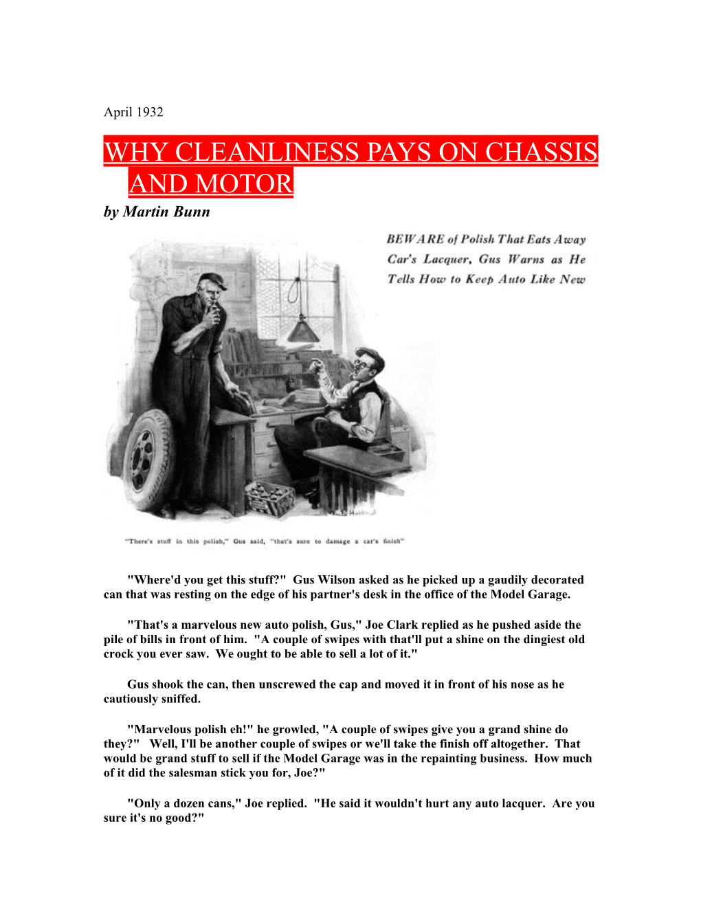 Why Cleanliness Pays on Chassis and Motor