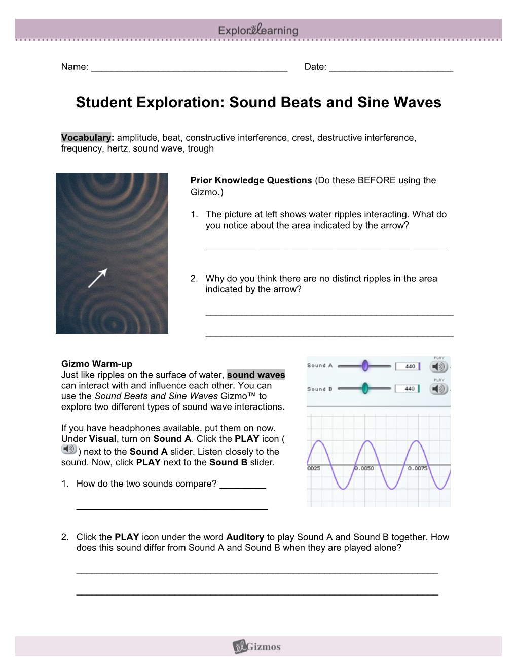 Student Exploration Sheet: Growing Plants s5