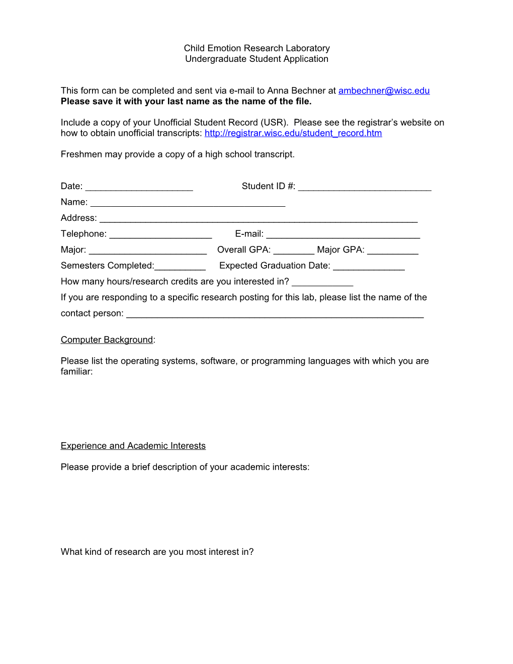 This Form May Be Printed and Completed in Handwritten Form