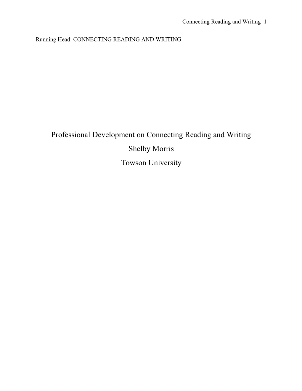 Connecting Reading and Writing 2