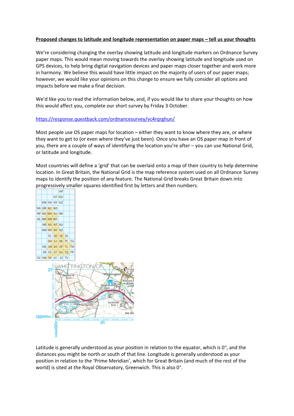 Proposed Changes to Latitude and Longitude Representation on Paper Maps Tell Us Your Thoughts