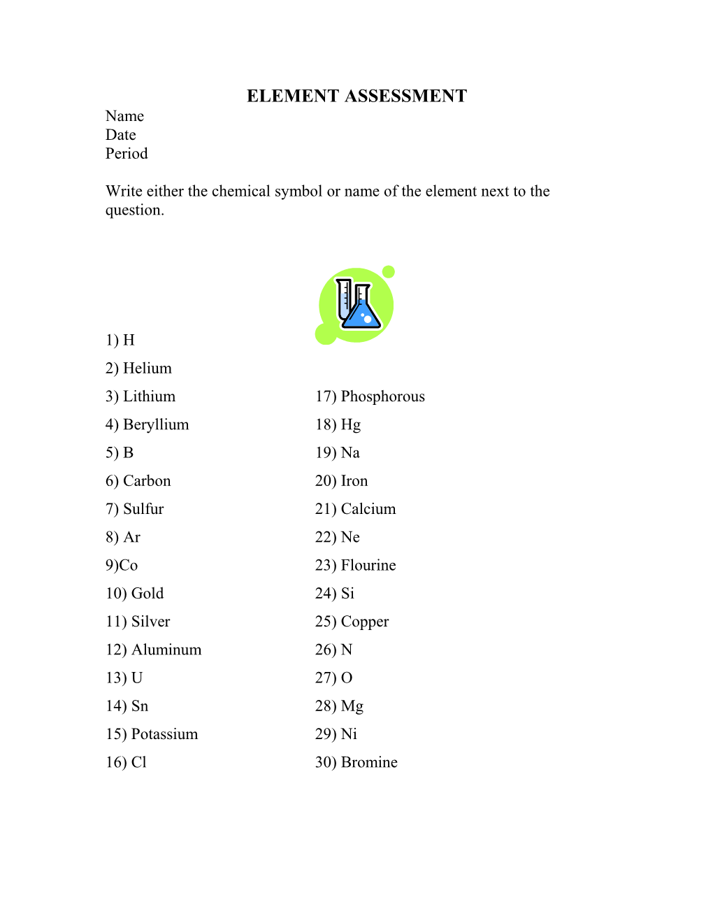 Element Assessment