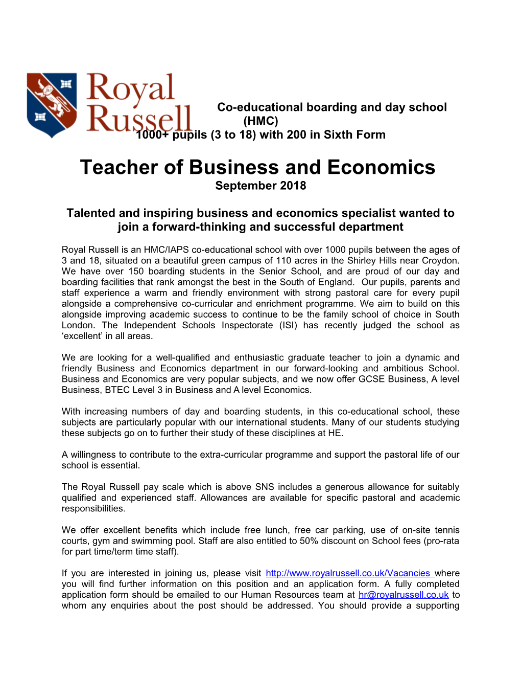 Royal Russell School s1