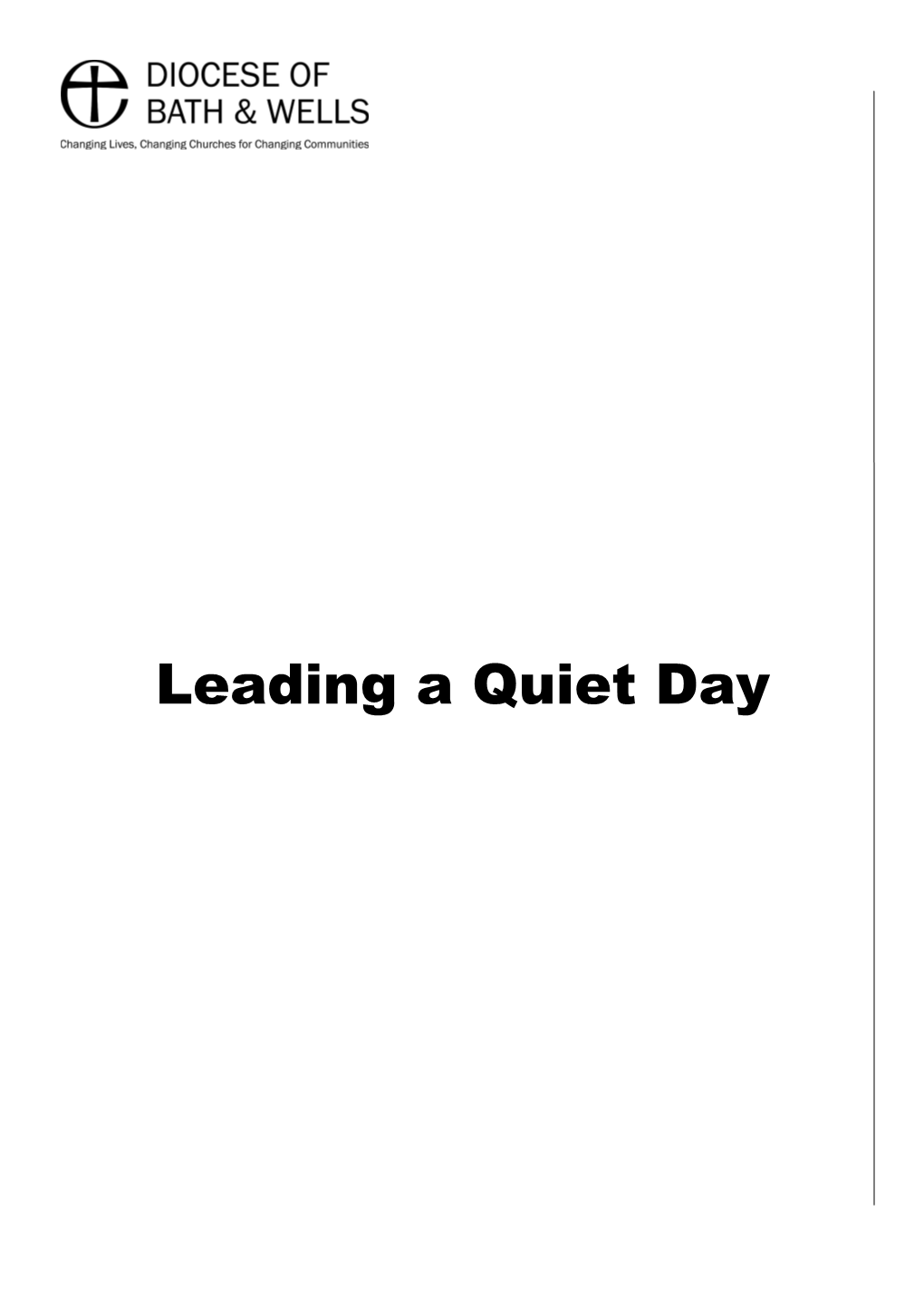 Leading a Quiet Day