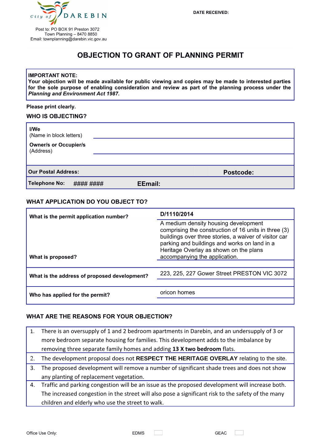 Planning and Environment Act 1987