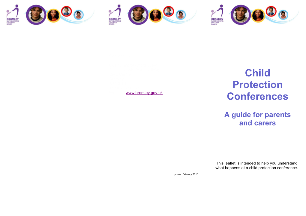 Child Protection Conference - Parent and Carer Guide