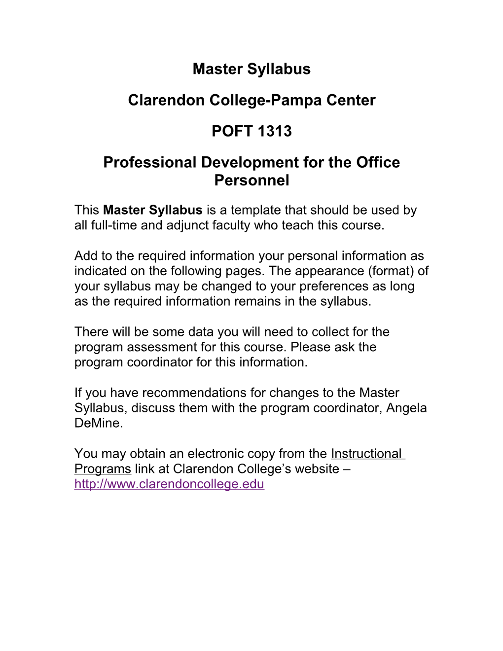 Clarendon College-Pampa Center