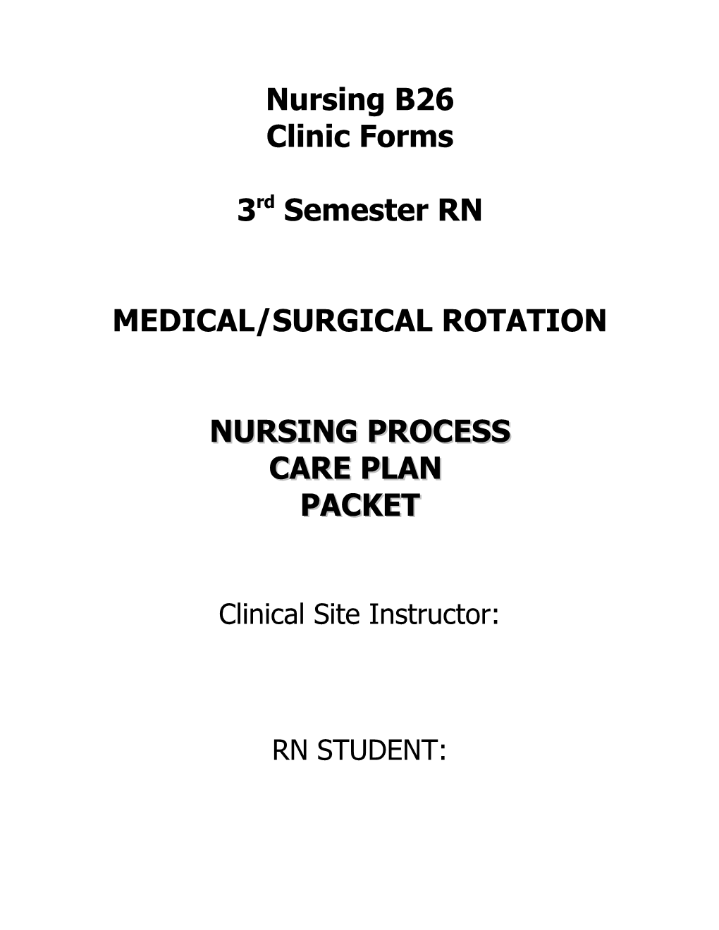 Medical/Surgical Rotation